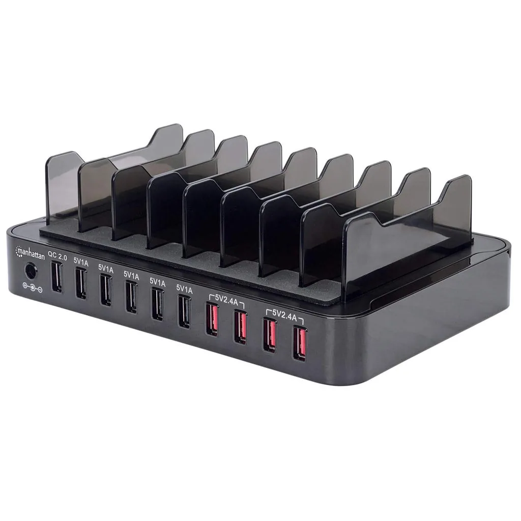 Estación De Carga Con 10 Puertos Usb