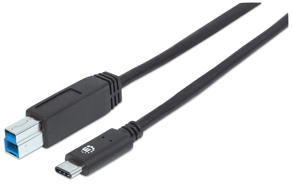 Usb 3.1 Gen1 Cable - Type-c Male / Type-b Male, 1 M (3 Ft.), 3a, Blue